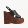 Sandały na koturnie Maxime