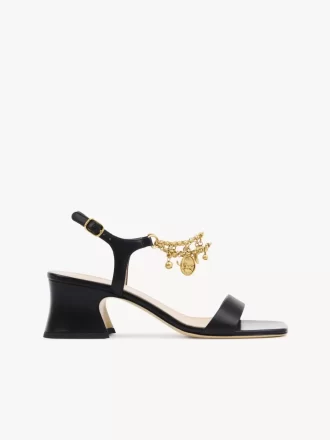 Sandały na obcasie Chloé Charms