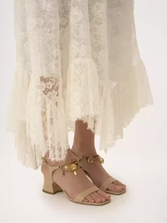Sandały na obcasie Chloé Charms