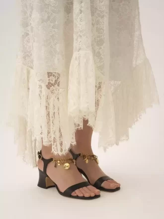 Sandały na obcasie Chloé Charms