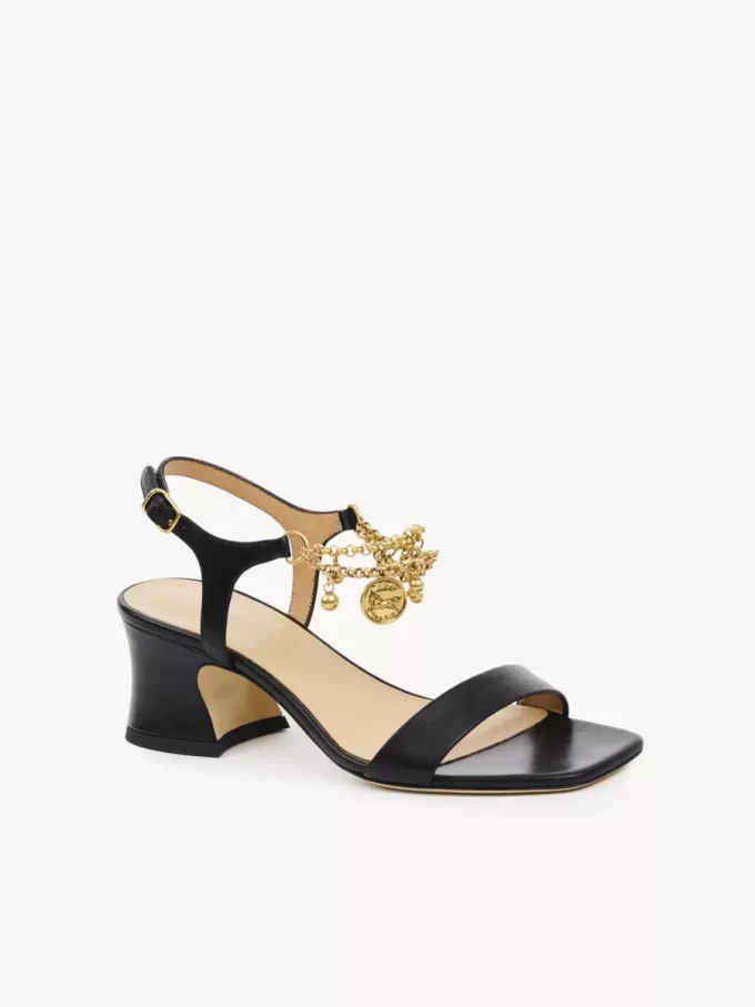 Sandały na obcasie Chloé Charms Sandały na obcasie Chloé Charms