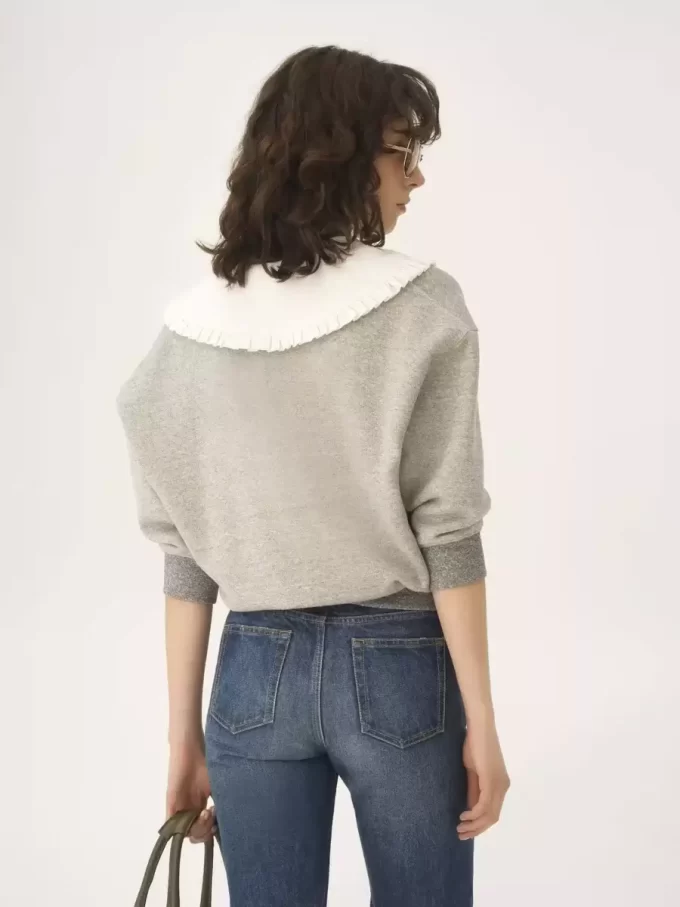 Sweter z kołnierzykiem z polaru chiné Sweter z kołnierzykiem z polaru chiné