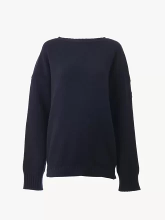 Sweter z logo wykonany z wełny i kaszmiru Sweter z logo wykonany z wełny i kaszmiru