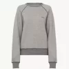 Sweter z logo z mieszanki bawełny i polaru Sweter z logo z mieszanki bawełny i polaru