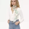 Szal typu bandeau Chloé Peonies z jedwabnego uroku Szal typu bandeau Chloé Peonies z jedwabnego uroku