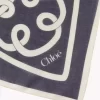 Szalik Chloé Iconic Print z bawełny i jedwabiu