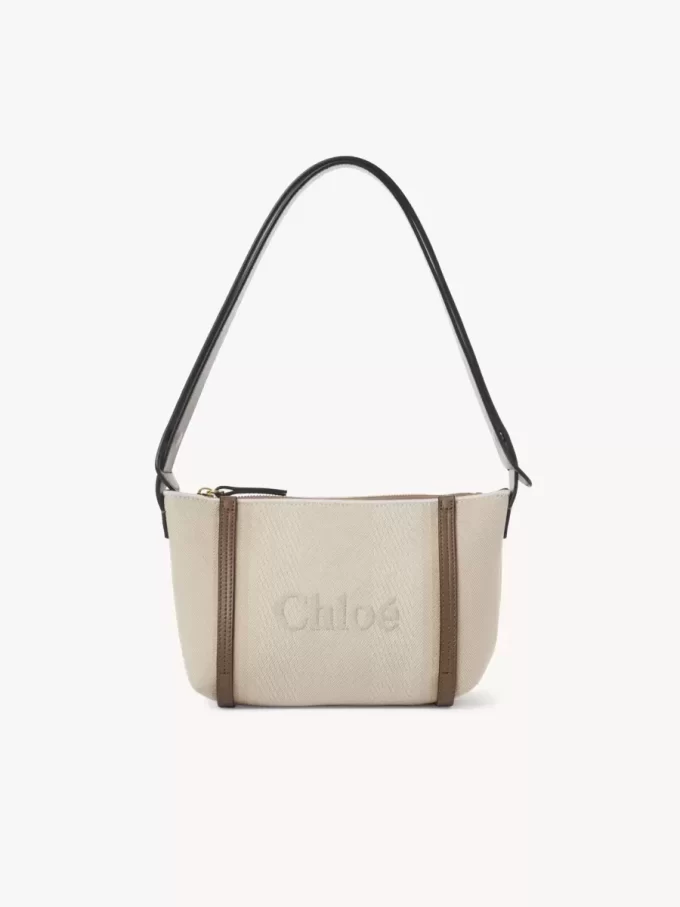 Torba na ramię Chloé Carry z płótna Torba na ramię Chloé Carry z płótna