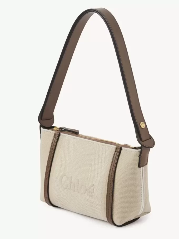 Torba na ramię Chloé Carry z płótna Torba na ramię Chloé Carry z płótna