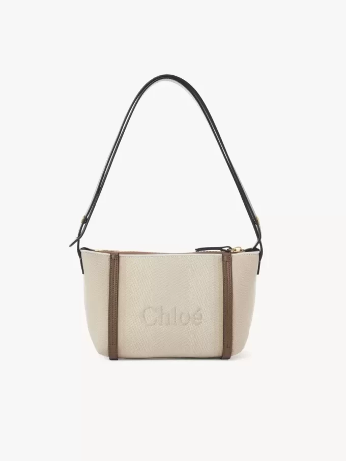 Torba na ramię Chloé Carry z płótna Torba na ramię Chloé Carry z płótna