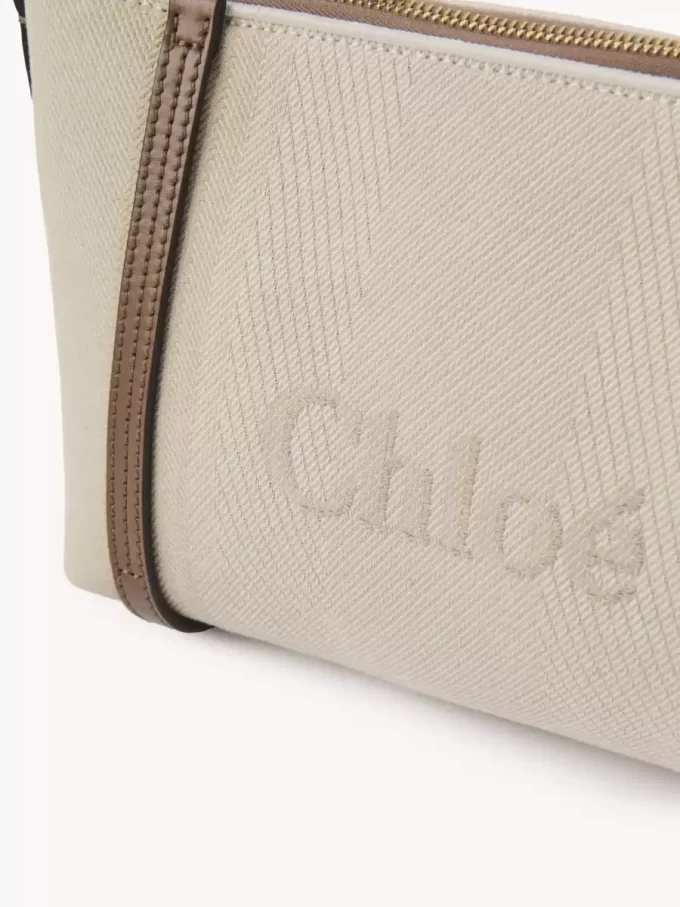 Torba na ramię Chloé Carry z płótna Torba na ramię Chloé Carry z płótna