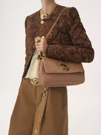 Torba na ramię Chloé Heritage ze skóry licowej