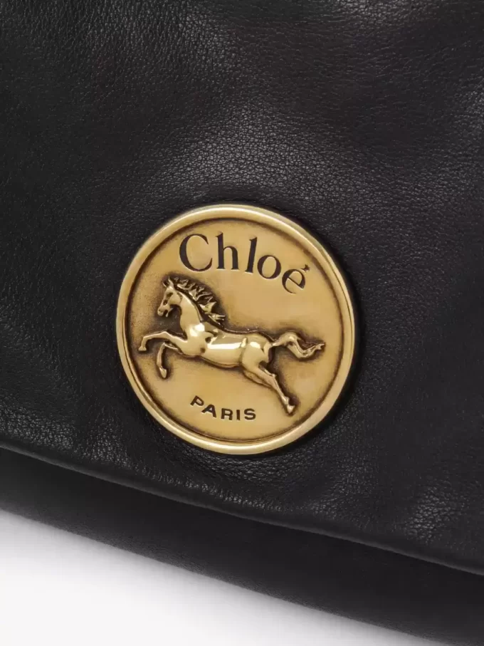 Torba na ramię Chloé Heritage ze skóry licowej Torba na ramię Chloé Heritage ze skóry licowej