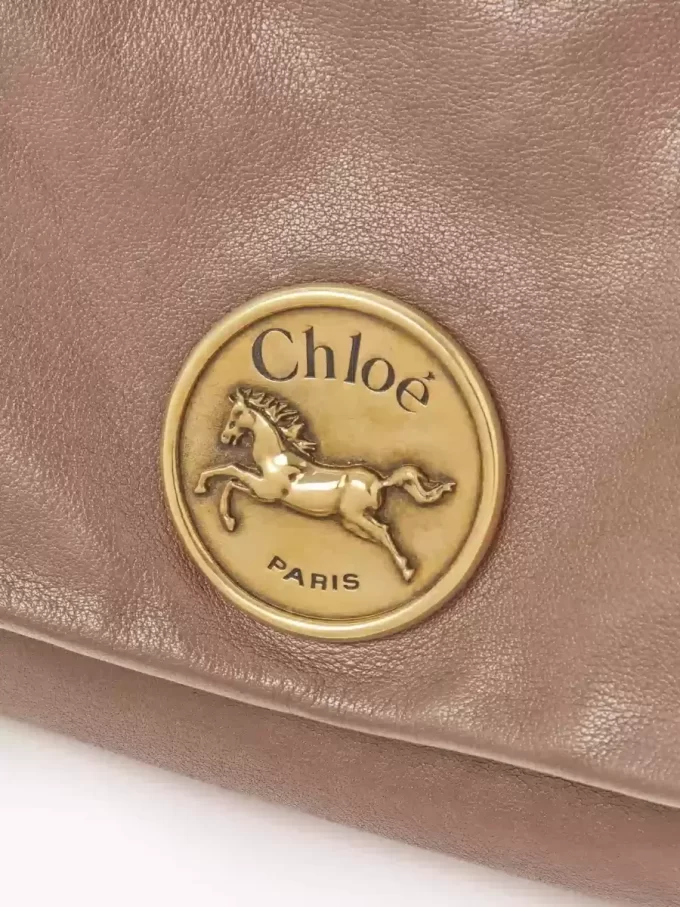 Torba na ramię Chloé Heritage ze skóry licowej Torba na ramię Chloé Heritage ze skóry licowej