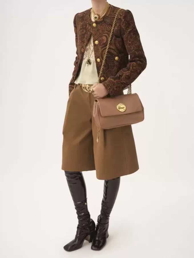 Torba na ramię Chloé Heritage ze skóry licowej Torba na ramię Chloé Heritage ze skóry licowej