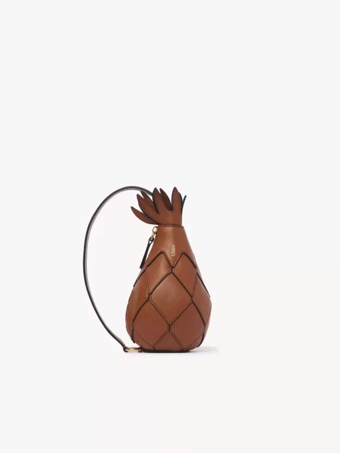 Torba na ramię Pineapple ze skóry licowej
