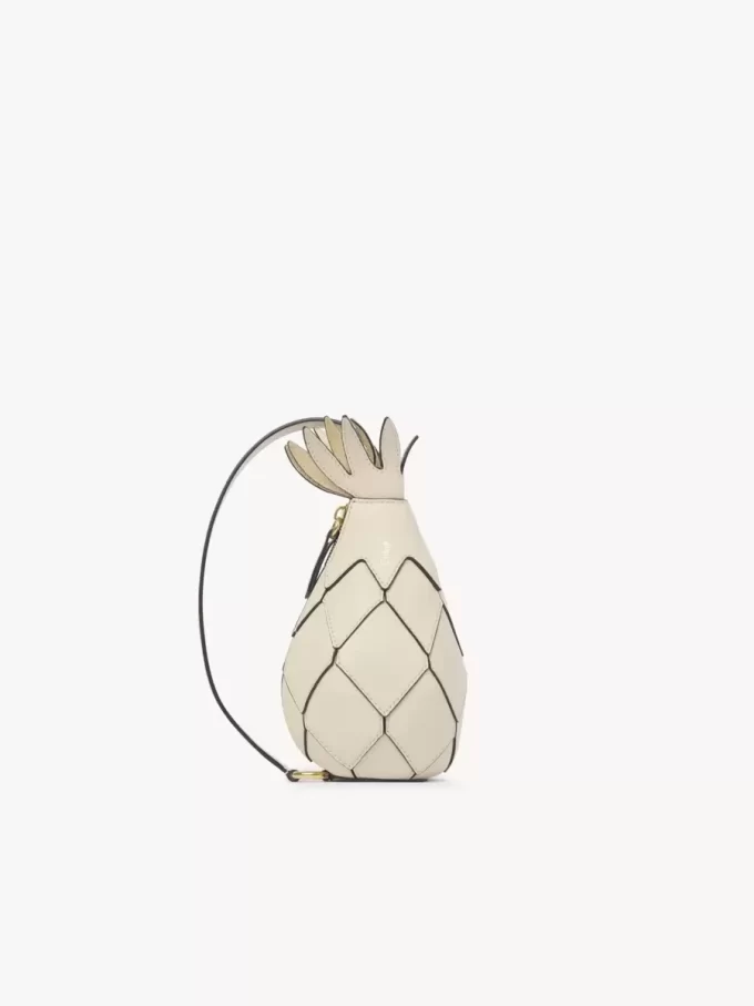 Torba na ramię Pineapple ze skóry licowej