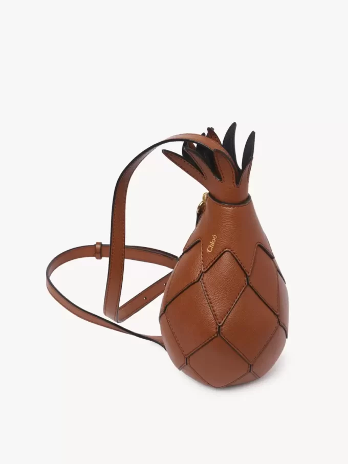 Torba na ramię Pineapple ze skóry licowej