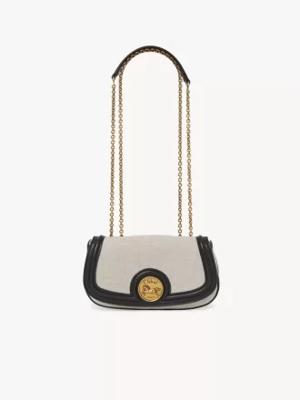 Torba typu crossbody Horse Medal z płótna i skóry licowej