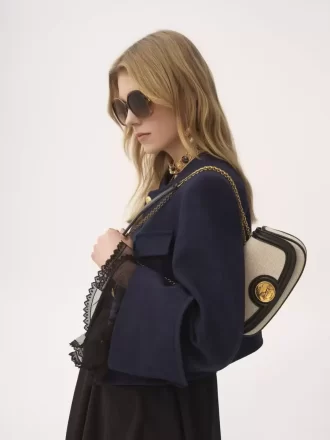 Torba typu crossbody Horse Medal z płótna i skóry licowej