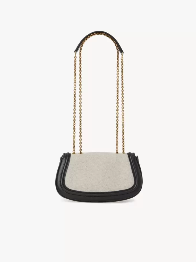 Torba typu crossbody Horse Medal z płótna i skóry licowej Torba typu crossbody Horse Medal z płótna i skóry licowej