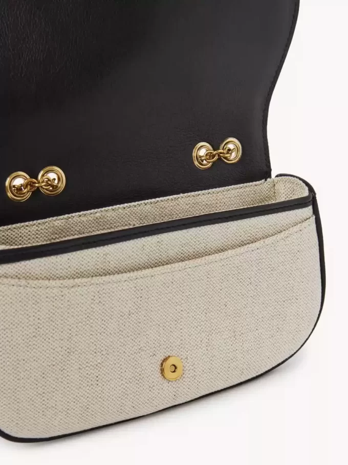 Torba typu crossbody Horse Medal z płótna i skóry licowej Torba typu crossbody Horse Medal z płótna i skóry licowej