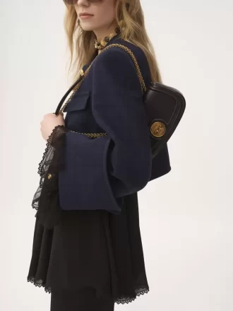 Torba typu crossbody Horse Medal ze skóry licowej