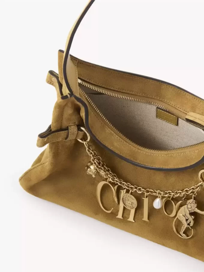 Torba typu hobo Chloé Charms ze skóry zamszowej Torba typu hobo Chloé Charms ze skóry zamszowej