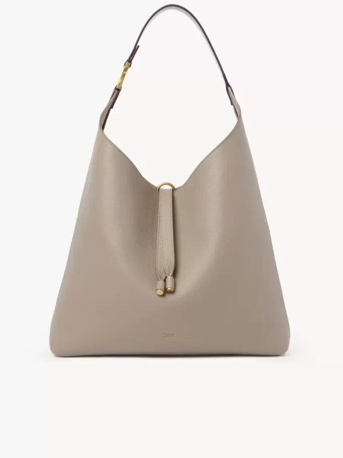 Torba typu hobo Marcie ze skóry licowej