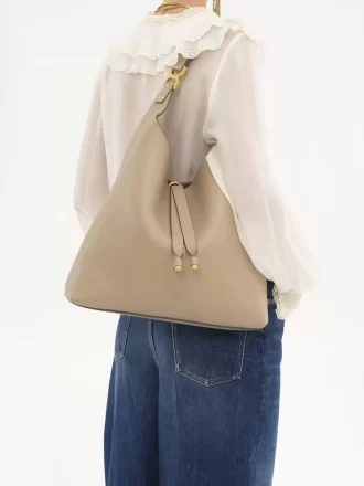 Torba typu hobo Marcie ze skóry licowej