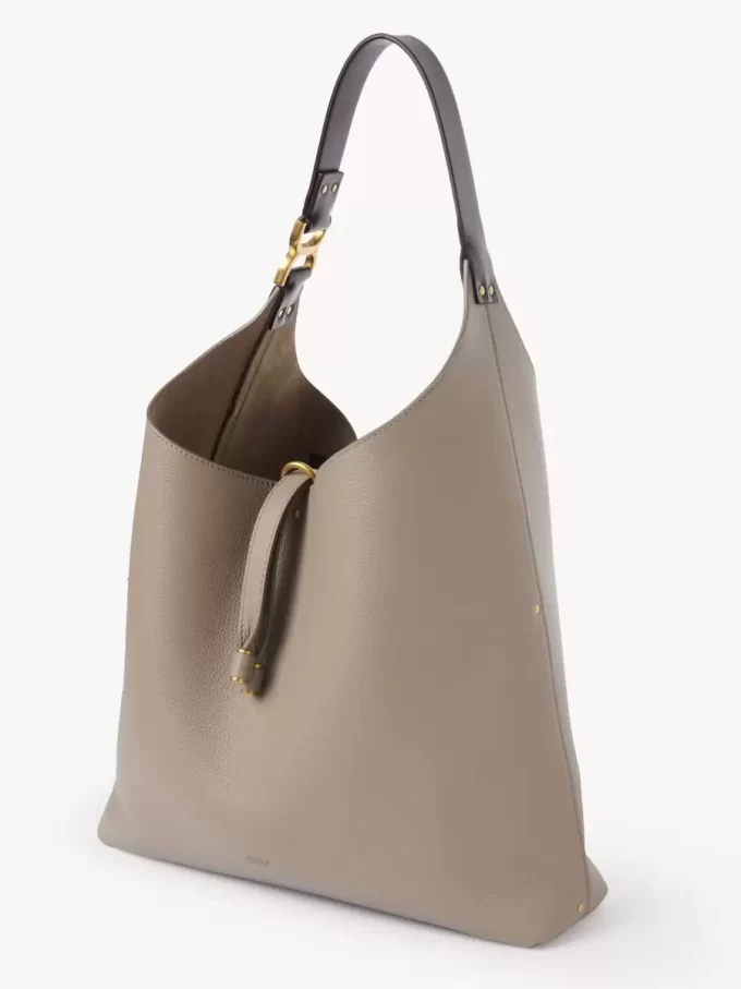 Torba typu hobo Marcie ze skóry licowej