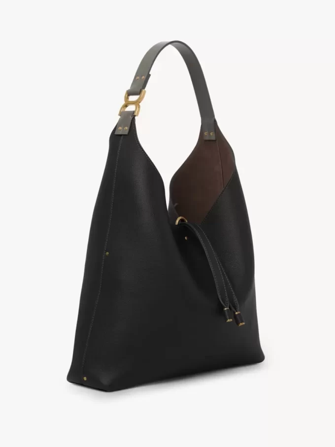 Torba typu hobo Marcie ze skóry licowej