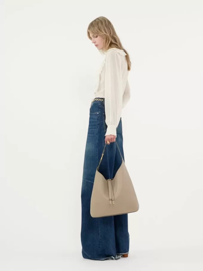Torba typu hobo Marcie ze skóry licowej Torba typu hobo Marcie ze skóry licowej