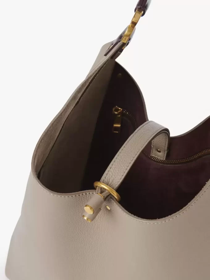 Torba typu hobo Marcie ze skóry licowej