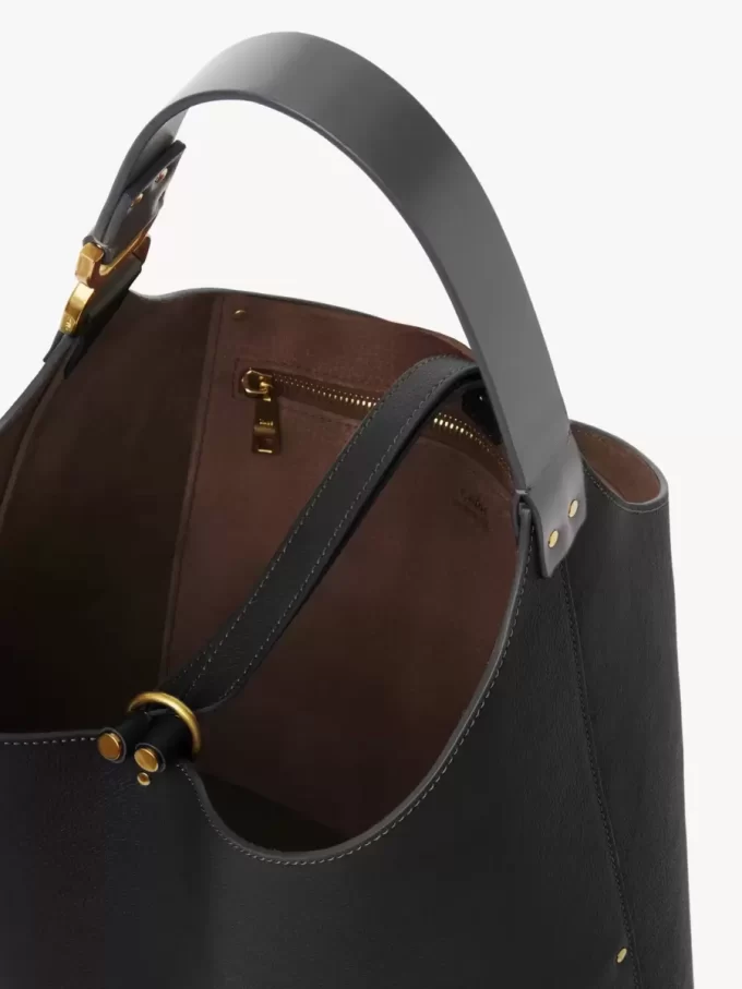 Torba typu hobo Marcie ze skóry licowej