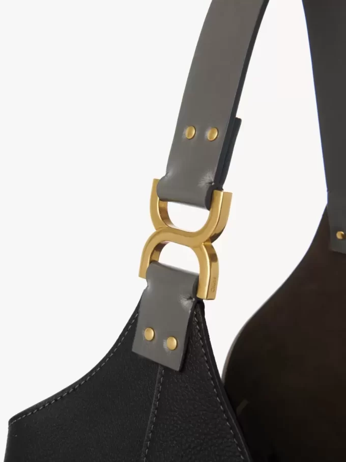 Torba typu hobo Marcie ze skóry licowej