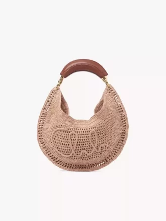 Torba typu hobo Summer Banana z rafii