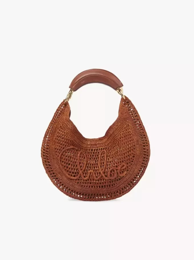 Torba typu hobo Summer Banana z rafii Torba typu hobo Summer Banana z rafii