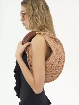 Torba typu hobo Summer Banana z rafii
