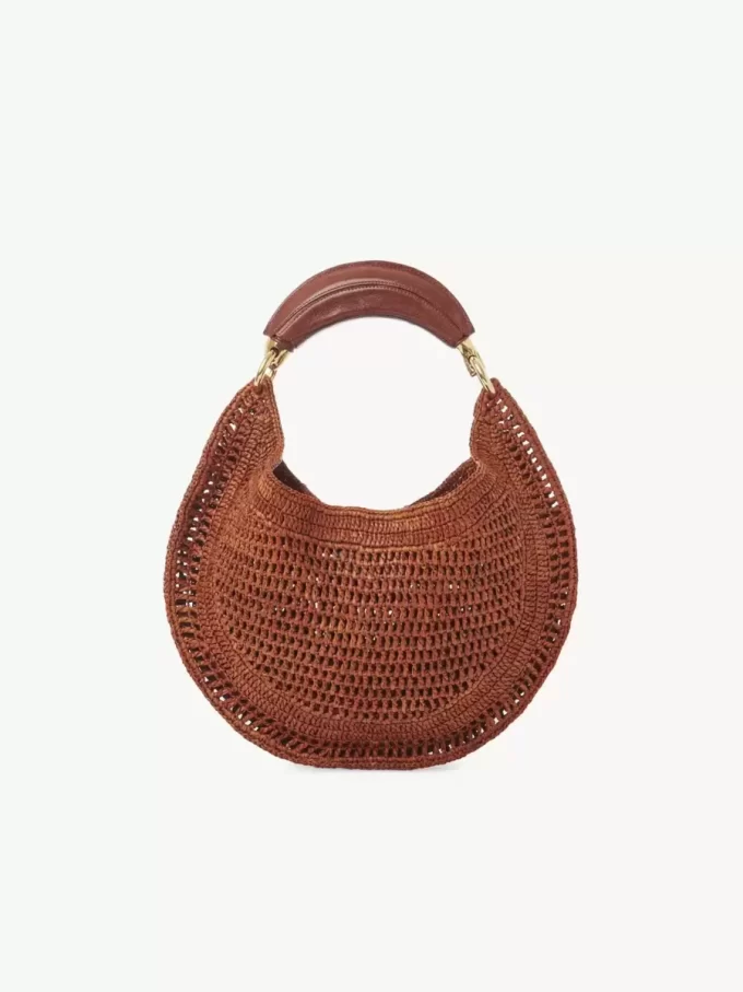 Torba typu hobo Summer Banana z rafii Torba typu hobo Summer Banana z rafii