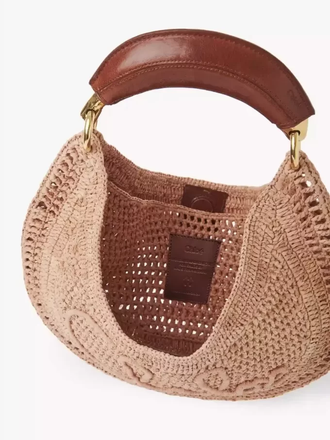 Torba typu hobo Summer Banana z rafii Torba typu hobo Summer Banana z rafii