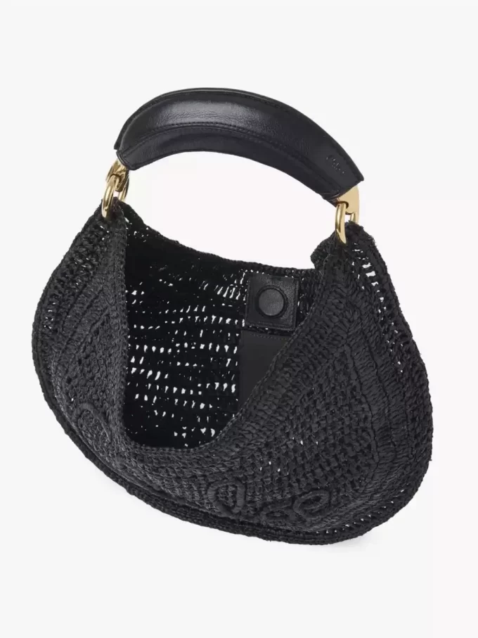 Torba typu hobo Summer Banana z rafii Torba typu hobo Summer Banana z rafii