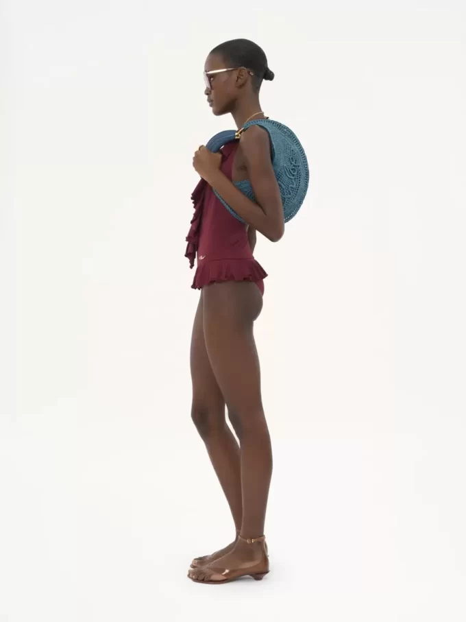 Torba typu hobo Summer Banana z rafii Torba typu hobo Summer Banana z rafii