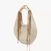 Torba typu hobo Twisted Shell z błyszczącej skóry Torba typu hobo Twisted Shell z błyszczącej skóry