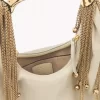 Torba typu hobo Twisted Shell z błyszczącej skóry Torba typu hobo Twisted Shell z błyszczącej skóry