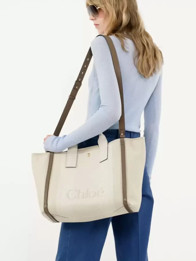 Torba typu tote Chloé Carry z płótna Torba typu tote Chloé Carry z płótna