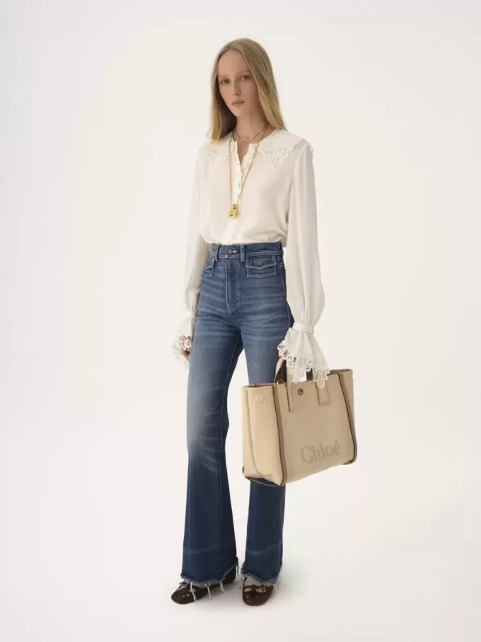 Torba typu tote Chloé Carry z płótna Torba typu tote Chloé Carry z płótna