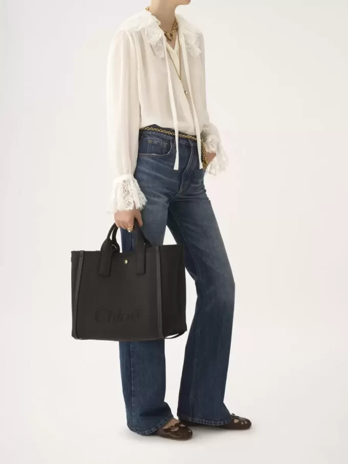 Torba typu tote Chloé Carry z płótna Torba typu tote Chloé Carry z płótna