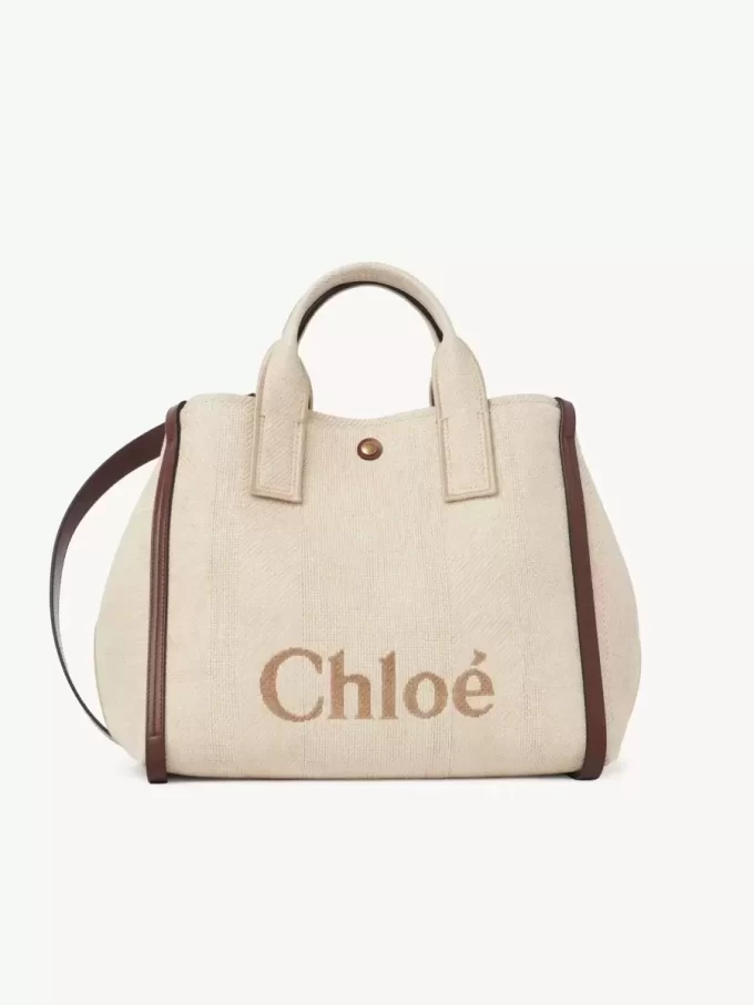 Torba typu tote Chloé Carry z włókien imitujących rafię Torba typu tote Chloé Carry z włókien imitujących rafię