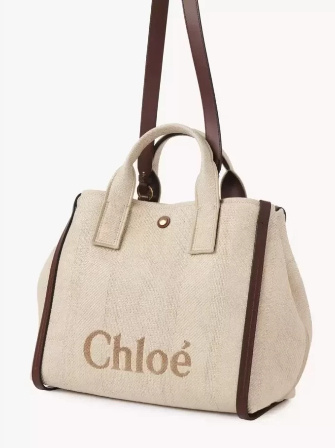 Torba typu tote Chloé Carry z włókien imitujących rafię Torba typu tote Chloé Carry z włókien imitujących rafię