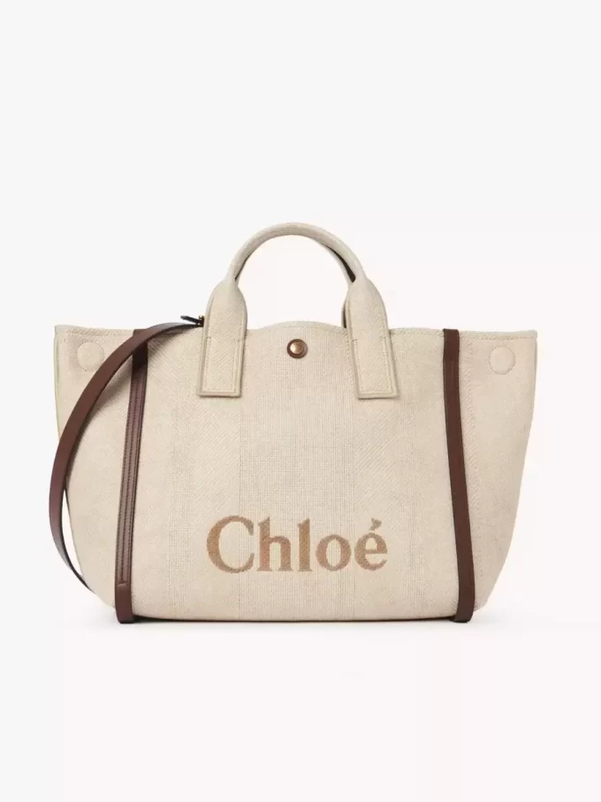 Torba typu tote Chloé Carry z włókien imitujących rafię Torba typu tote Chloé Carry z włókien imitujących rafię